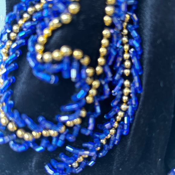 VINTAGE VELVET EGYPTIAN BEADED DRESS - Picture 6 of 13